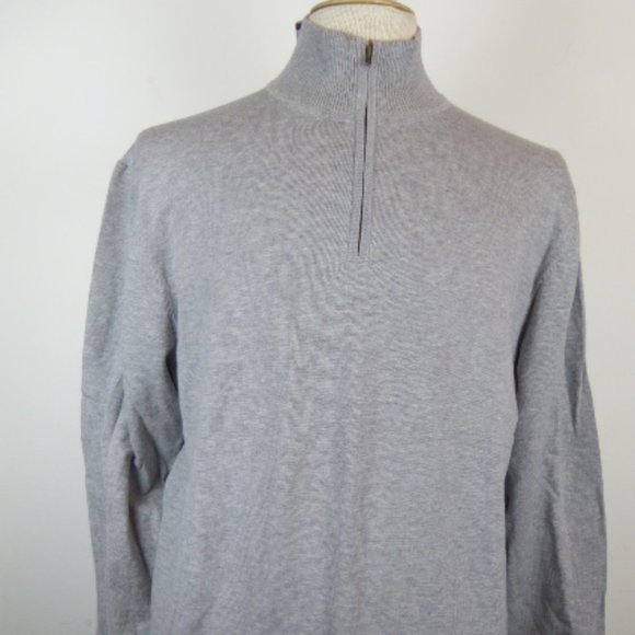 MATERIAL LONDON gray cotton.cardigan track sweater 2xl 46 chest NWT - Picture 2 of 7